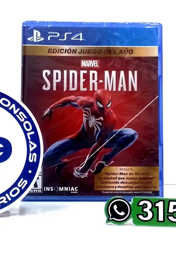 Marvel Spiderman - Game Of The Year Edition