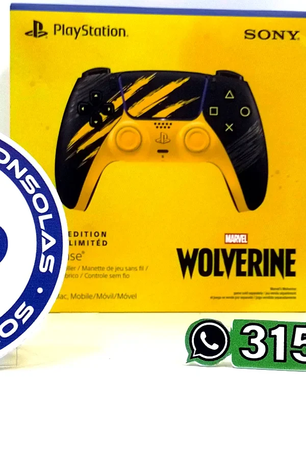 IMG_20260915_122704-wct Control Inalámbrico - DualSense - PlayStation - Marvel's Wolverine Battle Yellow Edición Limitada